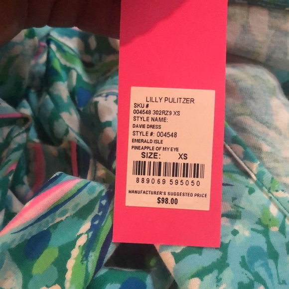Lilly Pulitzer size XS Emerald Isle pineapple of myeye - Picture 9 of 9